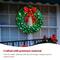 Glitzhome® 3ft. Lighted Christmas 3D Mesh Wreath Outdoor Décor